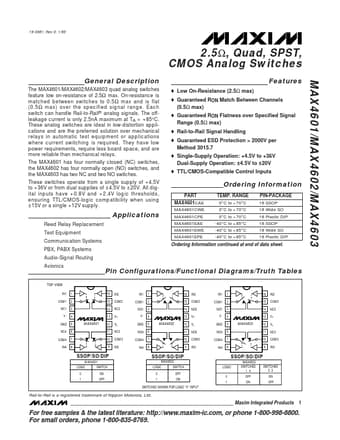  Datasheet Preview Page 1