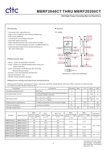  Datasheet Preview Page 1