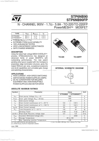  Datasheet Preview Page 1