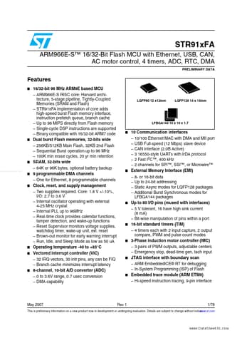  Datasheet Preview Page 1