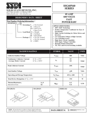  Datasheet Preview Page 1