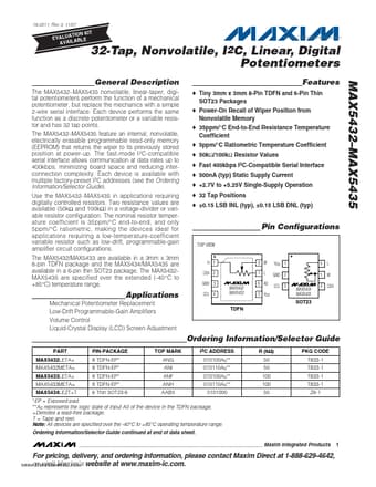  Datasheet Preview Page 1