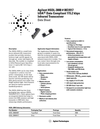  Datasheet Preview Page 1