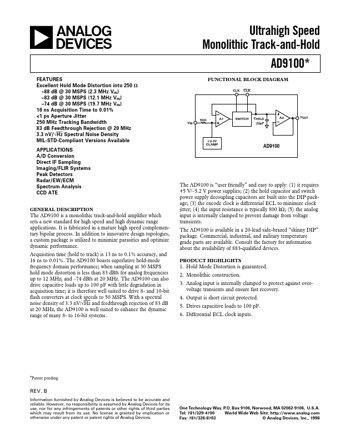  Datasheet Preview Page 1