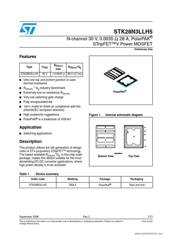  Datasheet Preview Page 1