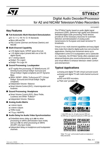  Datasheet Preview Page 1