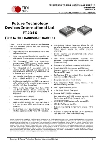  Datasheet Preview Page 1
