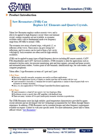  Datasheet Preview Page 1