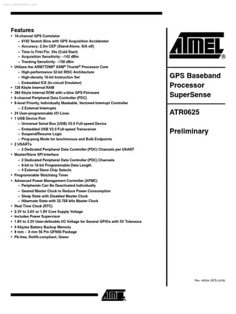  Datasheet Preview Page 1