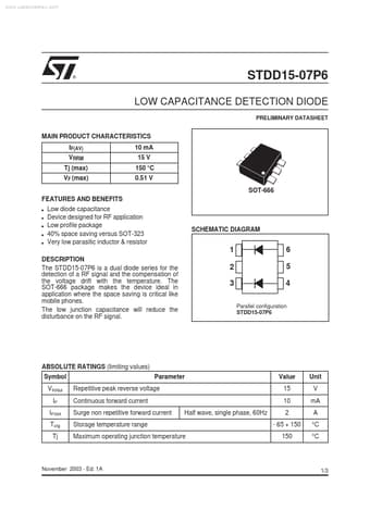  Datasheet Preview Page 1