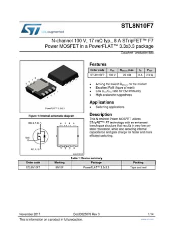  Datasheet Preview Page 1