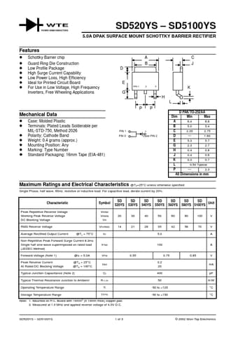  Datasheet Preview Page 1