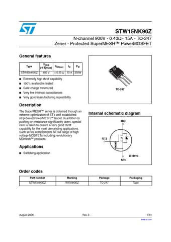  Datasheet Preview Page 1