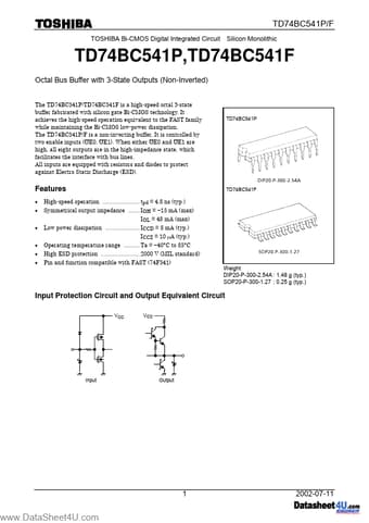  Datasheet Preview Page 1