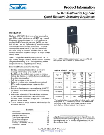 Datasheet Preview Page 1