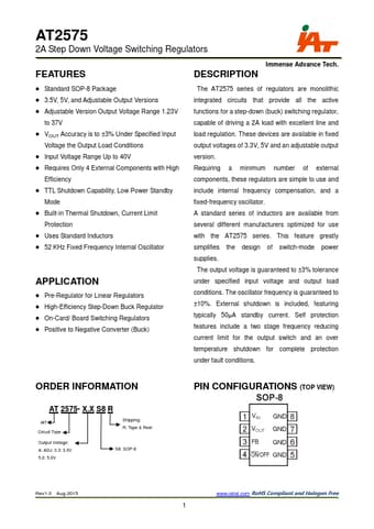  Datasheet Preview Page 1