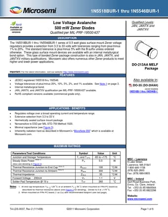  Datasheet Preview Page 1