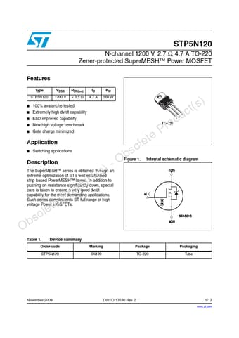  Datasheet Preview Page 1