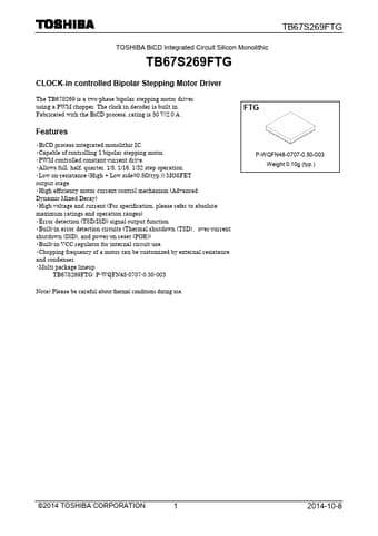  Datasheet Preview Page 1