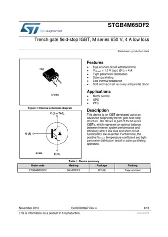  Datasheet Preview Page 1