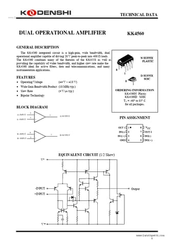  Datasheet Preview Page 1