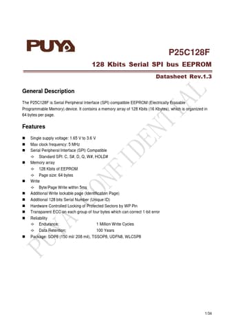  Datasheet Preview Page 1