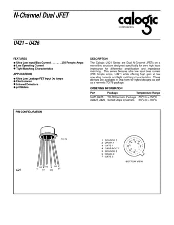  Datasheet Preview Page 1