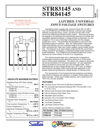  Datasheet Preview Page 1