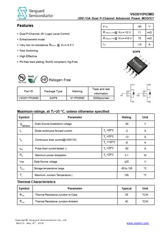  Datasheet Preview Page 1