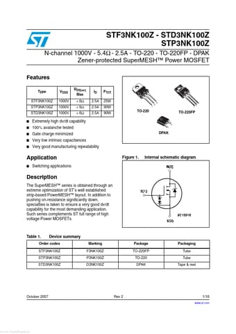  Datasheet Preview Page 1