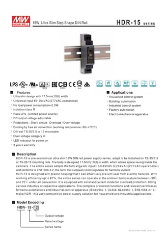  Datasheet Preview Page 1
