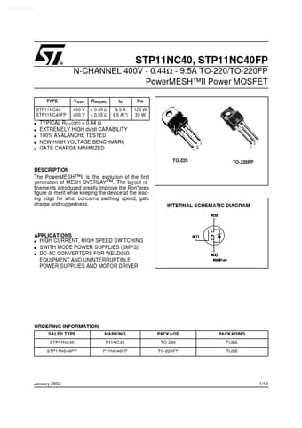  Datasheet Preview Page 1
