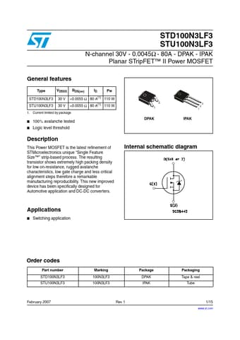  Datasheet Preview Page 1