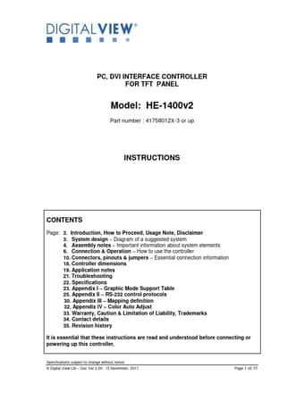  Datasheet Preview Page 1