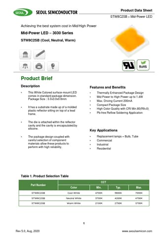  Datasheet Preview Page 1