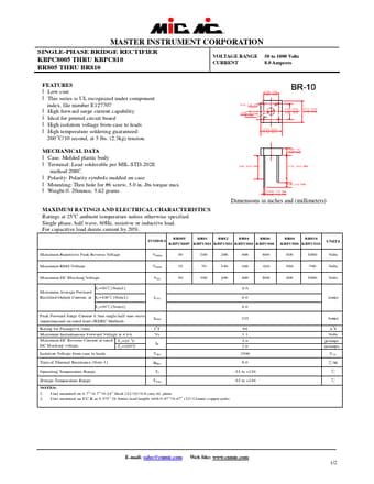  Datasheet Preview Page 1