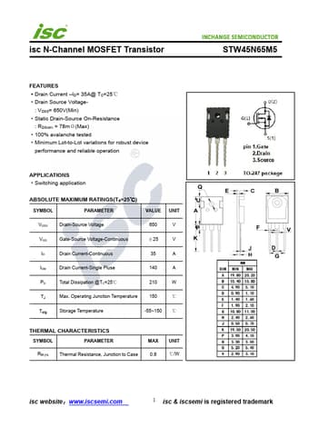  Datasheet Preview Page 1