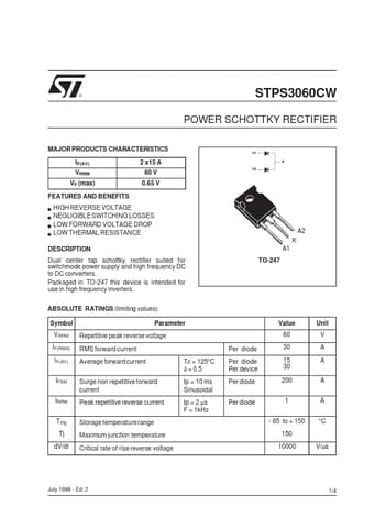  Datasheet Preview Page 1