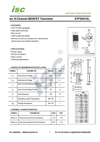  Datasheet Preview Page 1