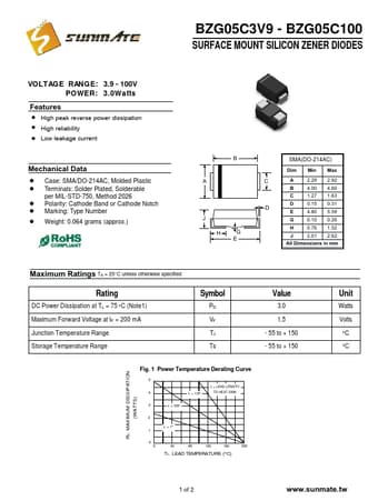 Datasheet Preview Page 1
