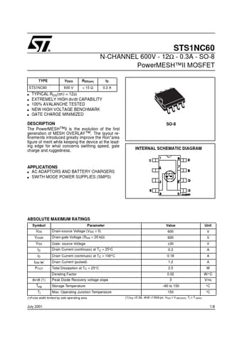 Datasheet Preview Page 1