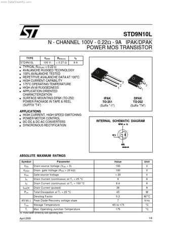  Datasheet Preview Page 1