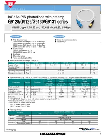  Datasheet Preview Page 1