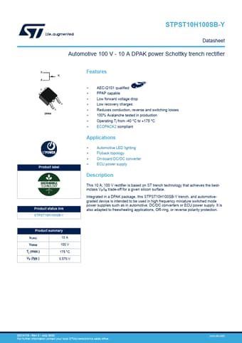  Datasheet Preview Page 1