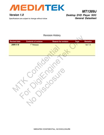  Datasheet Preview Page 1