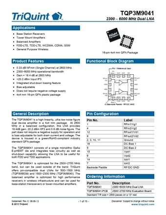  Datasheet Preview Page 1