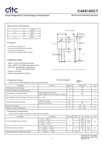  Datasheet Preview Page 1