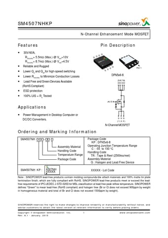  Datasheet Preview Page 1