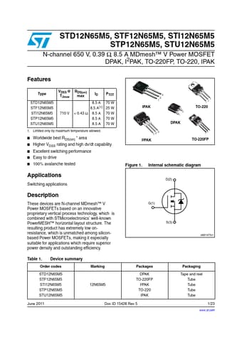  Datasheet Preview Page 1