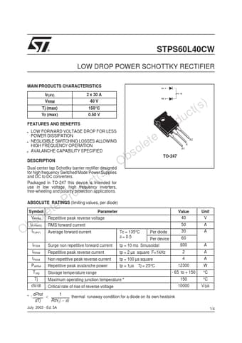  Datasheet Preview Page 1